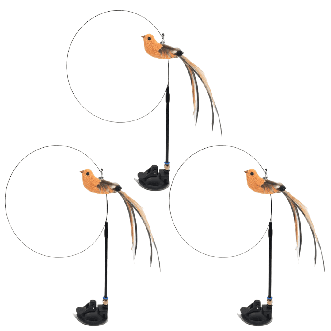 Interactive Bird Simulation Cat Toy Set Triple Bundle